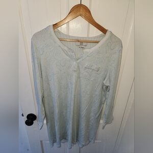 Karen Neuburger Soft Blue Paisley Nightgown